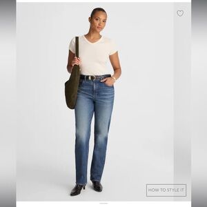 Madewell Longline straight jeans, curvy 29